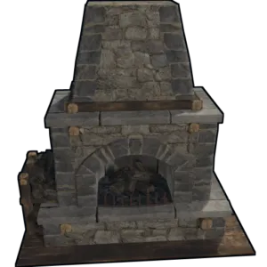 Stone Fireplace