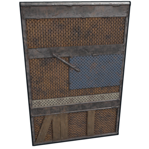 Tall Wall-mounted Weapon Rack